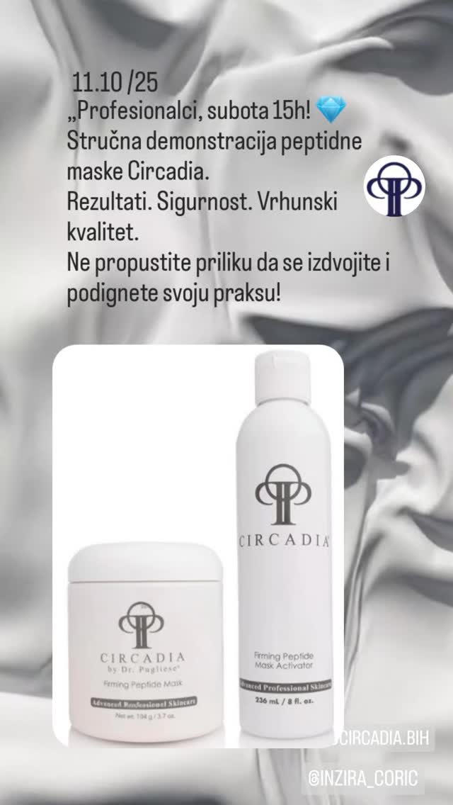 Circadia Firming Peptide Mask — profesionalna demonstracija